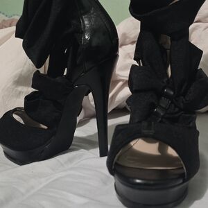 Colin Stuart Black High Heel Sandals